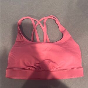 Women's Strappy Back Sports Bra - Rose